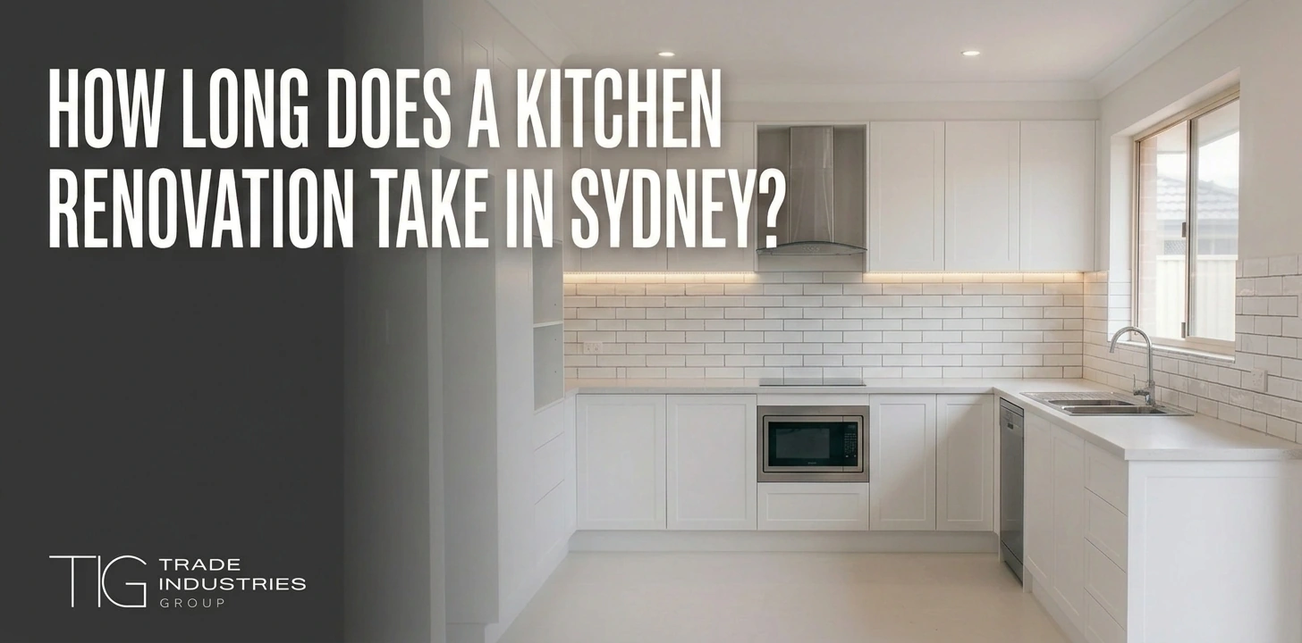 How Long Does It Take to Renovate a Kitchen? 3 How long does it take to renovate a kitchen? Finished white shaker kitchen with subway tile splashback and steel appliances